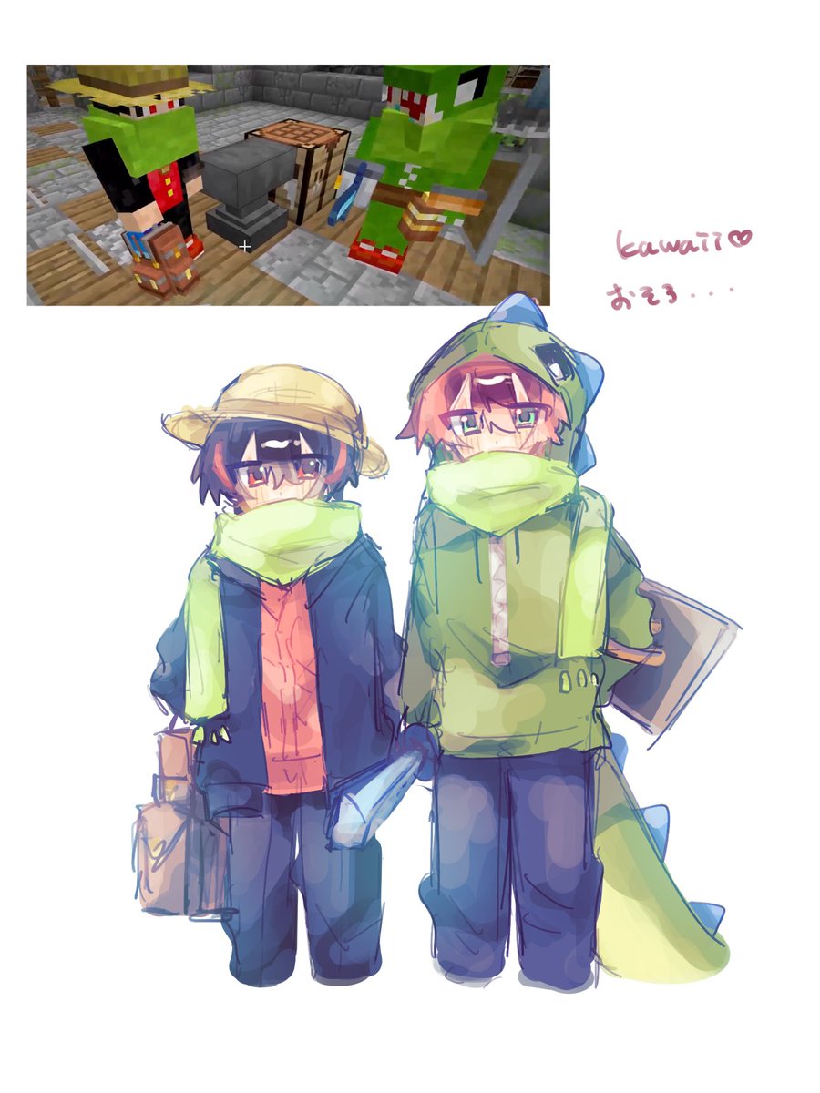 mumeisiva1211's tweet photo. オソロ🧣

 #ぴちあーと https://t.co/Wt2nRWp3I3