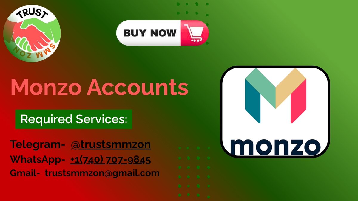 BadgettCan78218's tweet photo. Buy Verified Monzo Accounts: The Complete Safety Checklist

Required Services:
Telegram-  @trustsmmzon
WhatsApp-  +1(740) 707-9845
Gmail-  trustsmmzon@gmail.com

#Ireland #singapur #Denmark #Kenya #Germany #Sweden #Italy #Isrile #Norway #canada #England #USA #UK #Verified https://t.co/GGEfYVmsBW