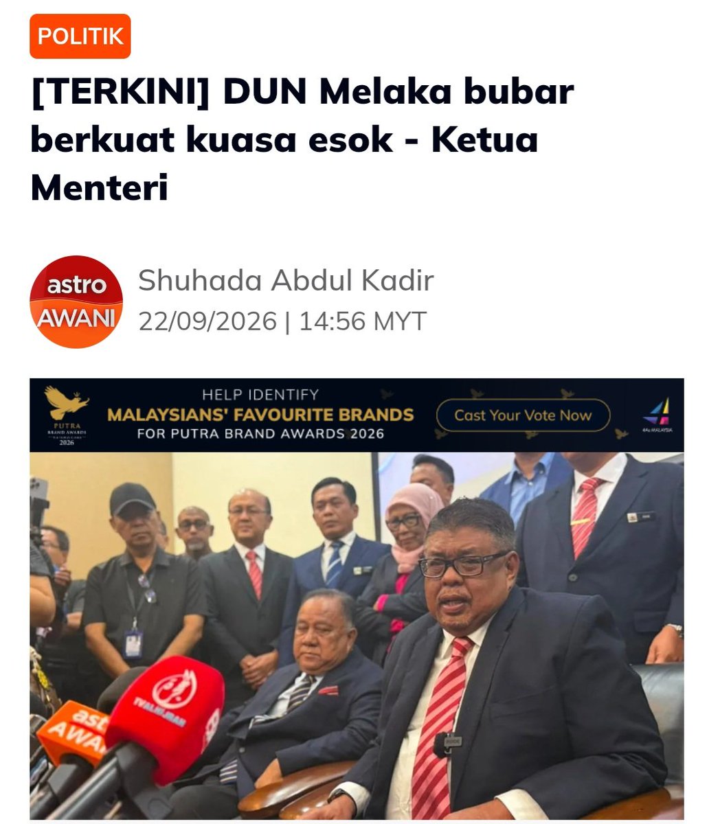 ghaies_al's tweet photo. SAH!! Pilihlah secara bijak rakyat Melaka. https://t.co/U4jO4MnUMw