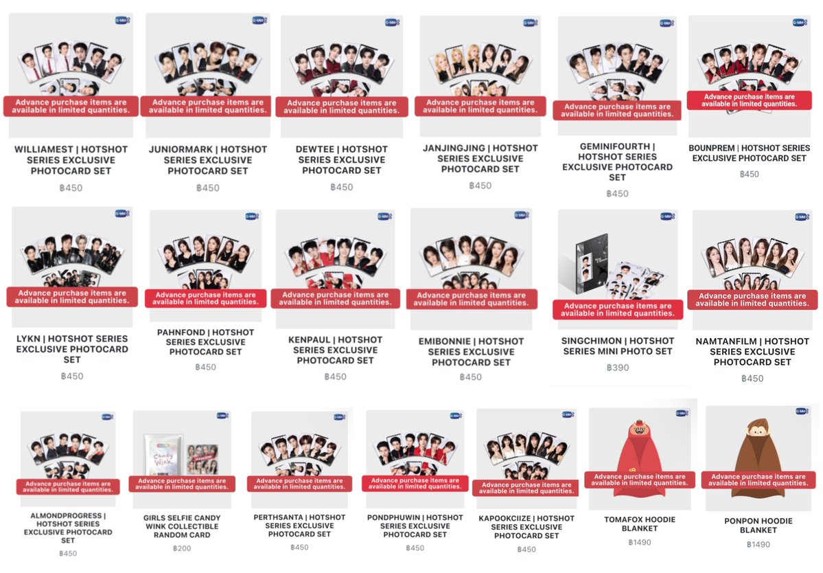 plustwol's tweet photo. update Out of stock ของไม่เติมรอบ 8/10 ( 19:50 )
#GMMTVFANIVAL2026HappyFamily

random girl (เติมน้อย)
mini photo set singchimon

hotshot photocard set
PerthSanta 🆕
BounPrem 🆕
JuniorMark — เติมแล้วหมด
Namtanflim 
PondPhuwin
Janjingjing
KapookCiize 
Geminifourth 
williamest
Jossgawin
Almondprogress
Kenpaul
Dewtee
Lykn
Emibonnie 
Pahnfond

Hoodie blanket 
Tomafox 
Ponpon