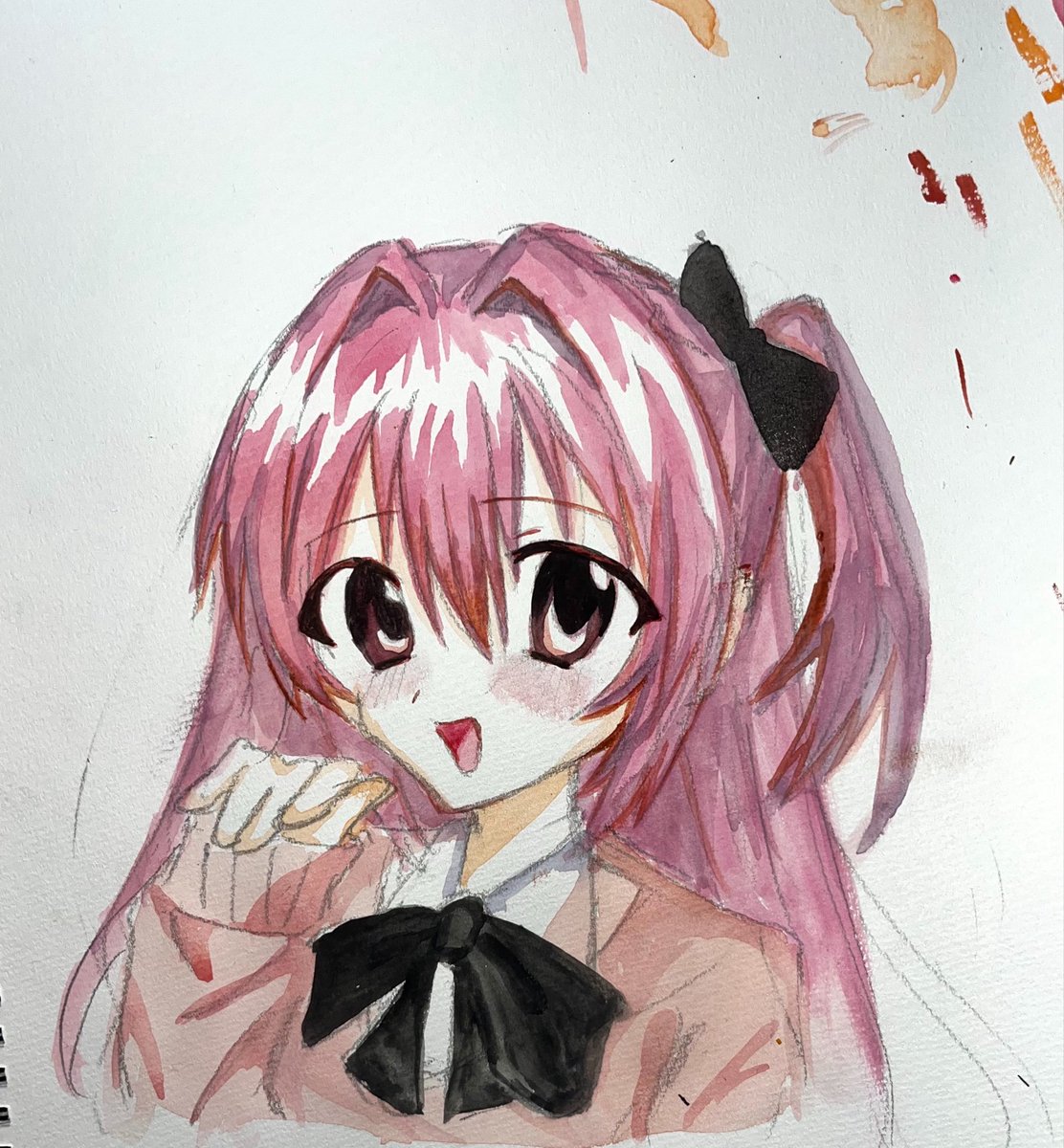 death_maniaa's tweet photo. 普通に絵の具で描いてみま下着 https://t.co/FkhdZjzkfi