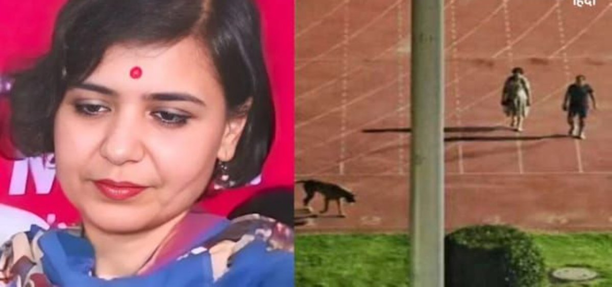 NaukarshahiGems's tweet photo. > She is Rinku Dhugga, IAS 1994 Batch 
> Used to empty Stadium to walk her dog with her IAS husband
> Stadium was meant for athletes practice 
> After huge backlash over social media govt transferred her to Arunachal Pradesh
> Govt retired her compulsorily in 2023 due to performance issue.
> She challenged the retirement in CAT 
> CAT has ruled in her favour 
> SC has stayed her reinstatement for now. 

You see how tough it's to remove IAS.