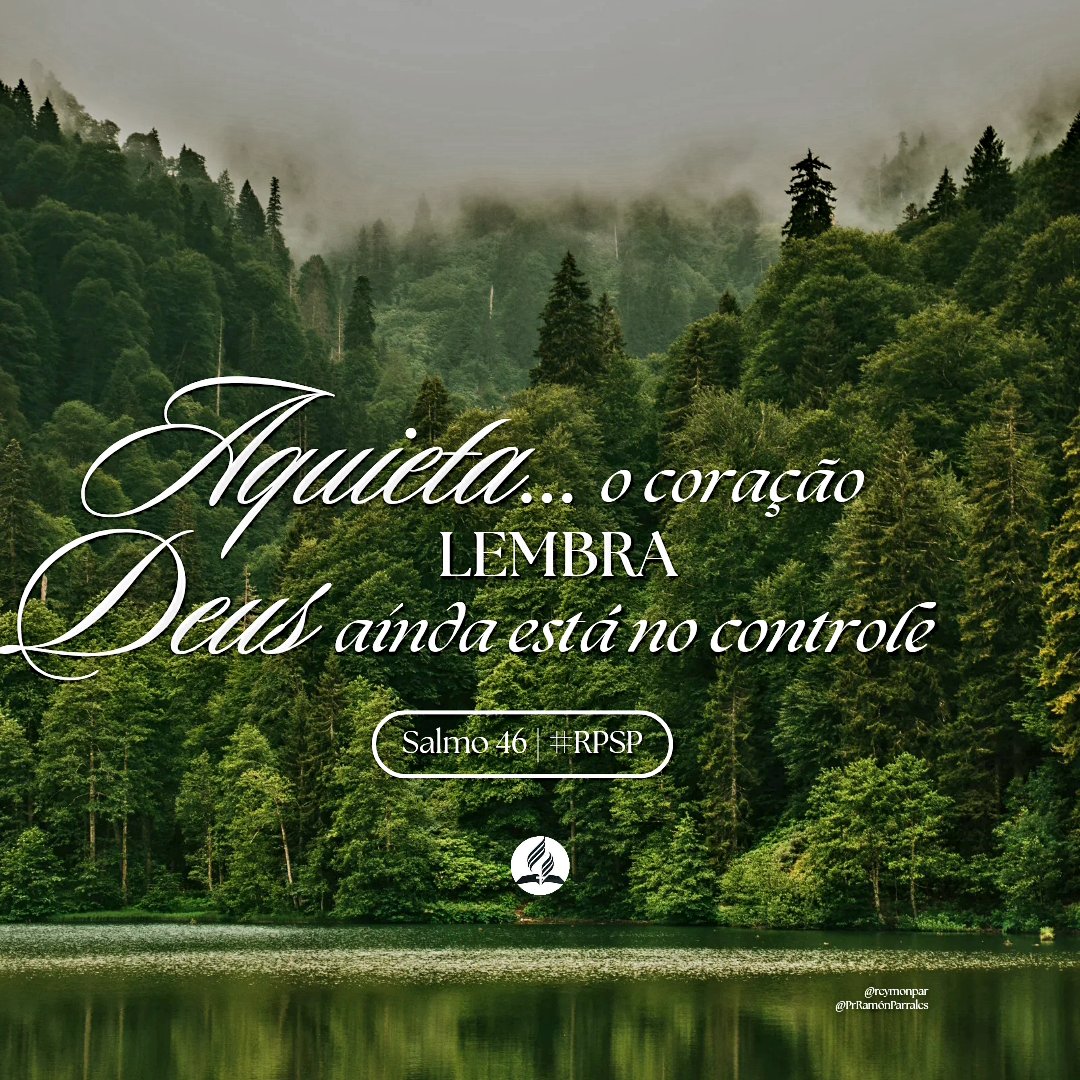 PrRamonParrales's tweet photo. Tranquiliza tu corazón: recuerda que Dios sigue teniendo el control.

Calm your heart: remember, God is still in control.

#RPSP
#RBHW
#PrimeiroDeus
#PrimeroDios
#GodFirst https://t.co/3Cr5nZMlFb