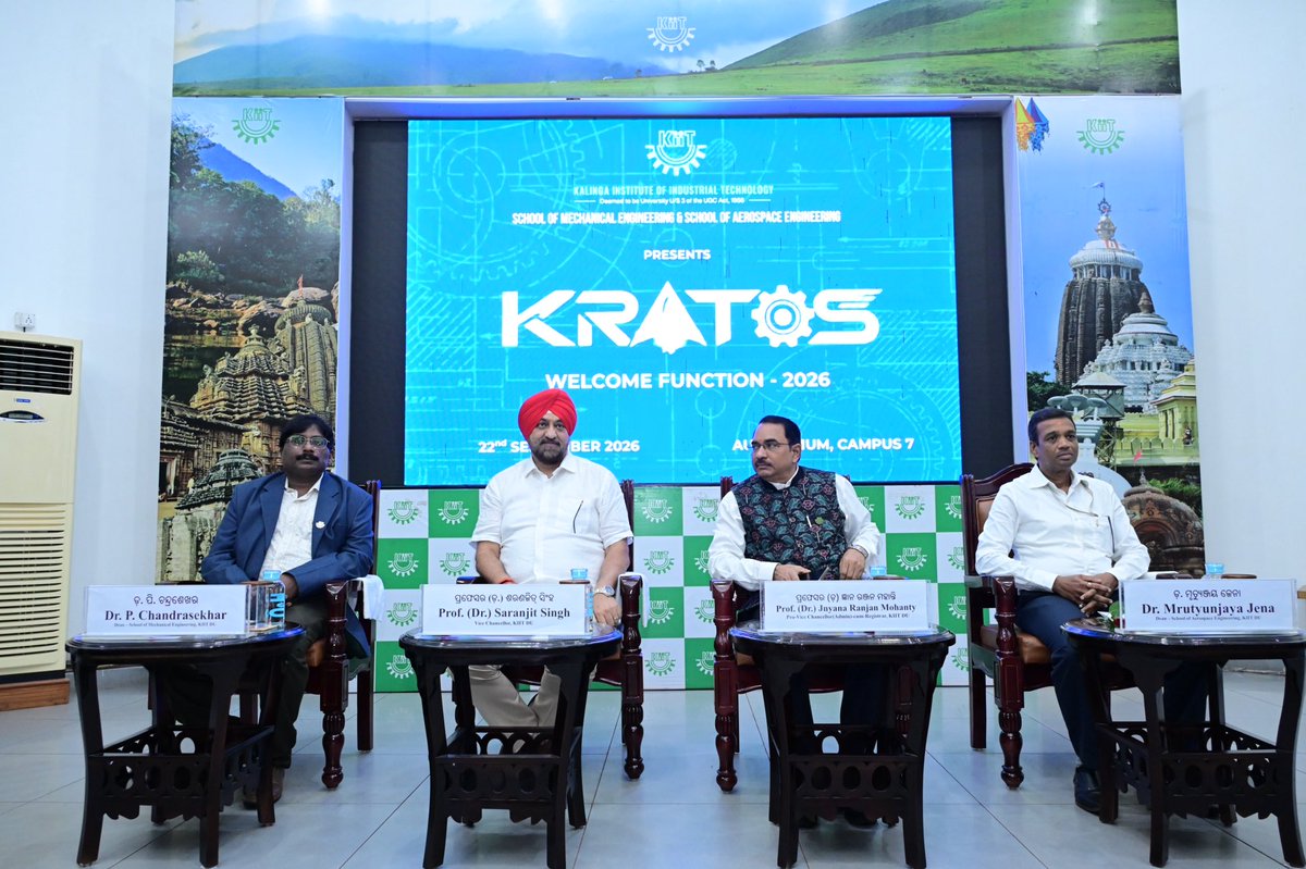 KIITUniversity's tweet photo. We at KIIT warmly welcome the newest members of the School of Mechanical Engineering & Aerospace Engineering.

From machines that move the world to technologies that take us beyond it, your journey begins with curiosity, creativity and the courage to build what’s next.

Welcome to KIIT!