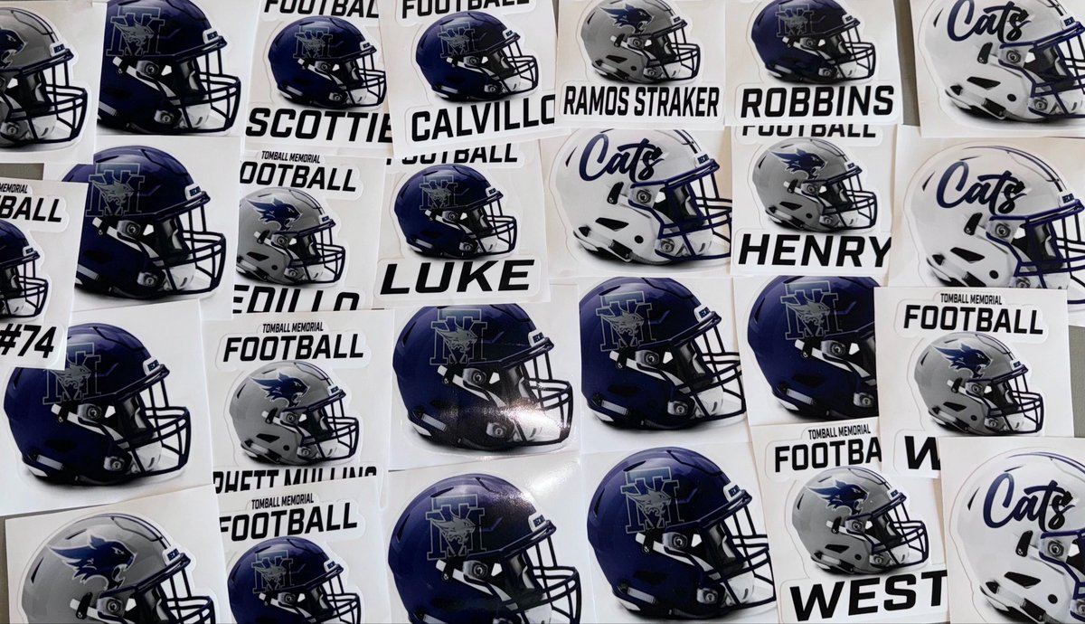 mm_helmets's tweet photo. Customized items from our @Football_TMHS mini helmet and car decal store. 

Thanks for working with us again this fall! https://t.co/DUXlN8fIvx