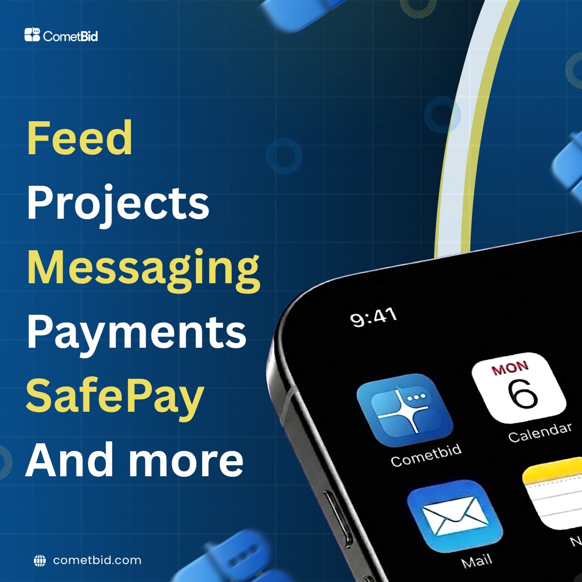 cometbidsocial's tweet photo. One platform. More ways to connect, work and earn.

Your Feed for discovery.
Projects for opportunities.
Messaging for conversations.
Talent for finding the right people.
Jobs for your next opportunity.
Payments for getting things done.
SafePay for protected transactions. https://t.co/gkMqUvqF86