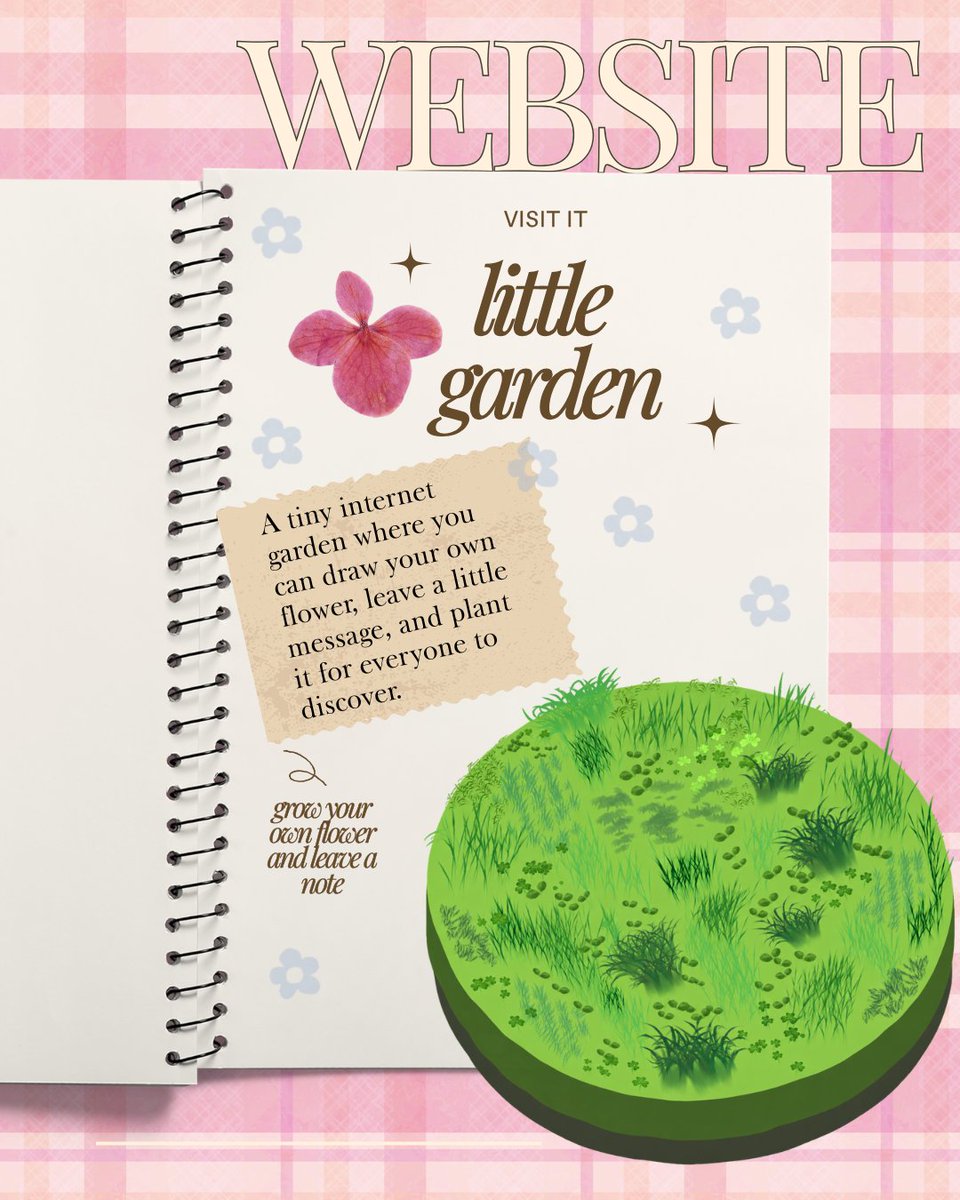 vi_shwaaa's tweet photo. I made a tiny corner of the internet called Little Garden.
You can draw your own flower, write a little note, and plant it in a shared garden for other people to find.
No accounts. No feeds. Just flowers and little messages.
https://t.co/zh0gnXjr5x
made with React + Supabase https://t.co/fQ9o7xu6GU