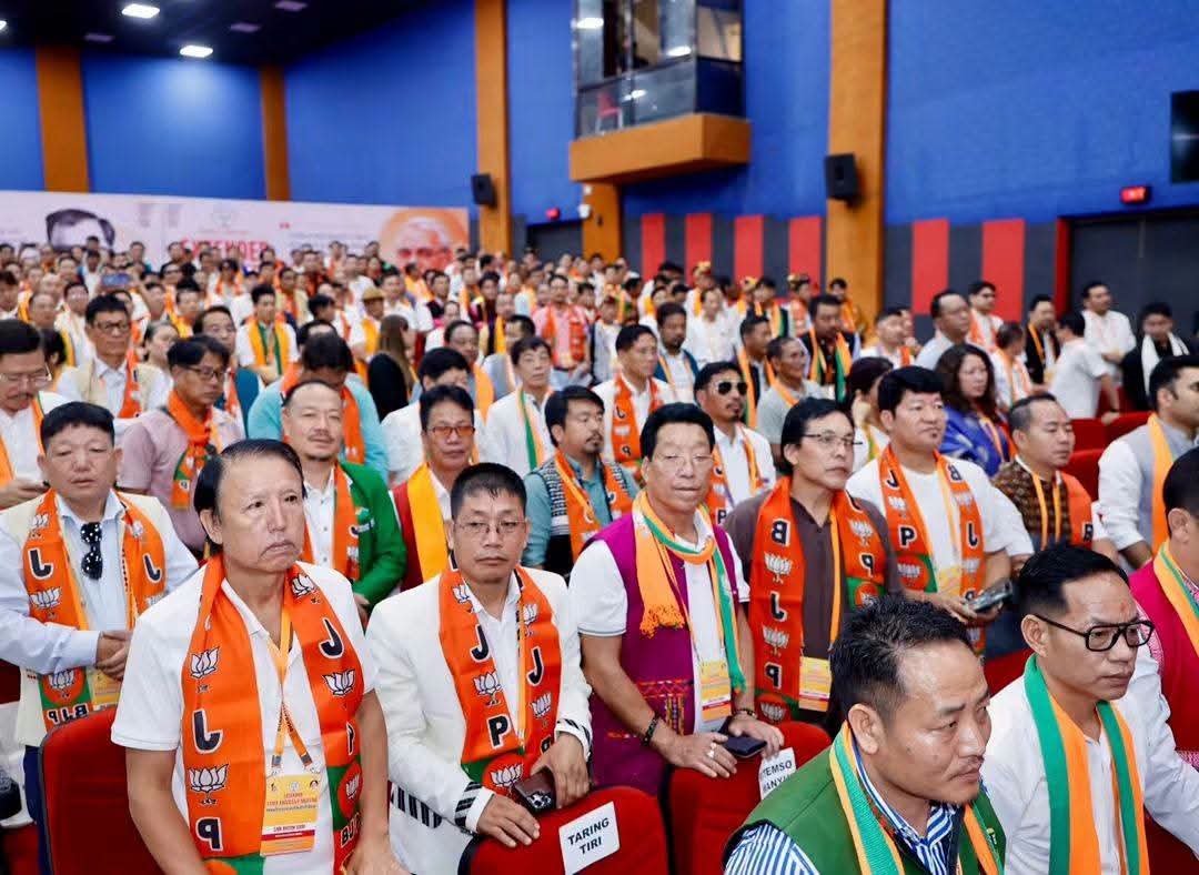 KentoJini's tweet photo. Attended the State Executive Meeting of BJP, Arunachal Pradesh, held at the D.K. Convention Hall, Itanagar.
It provided an opportunity for deliberations on organisational priorities, grassroots engagement, and collective responsibilities towards the people of Arunachal Pradesh. https://t.co/Cm7lcTTXuO