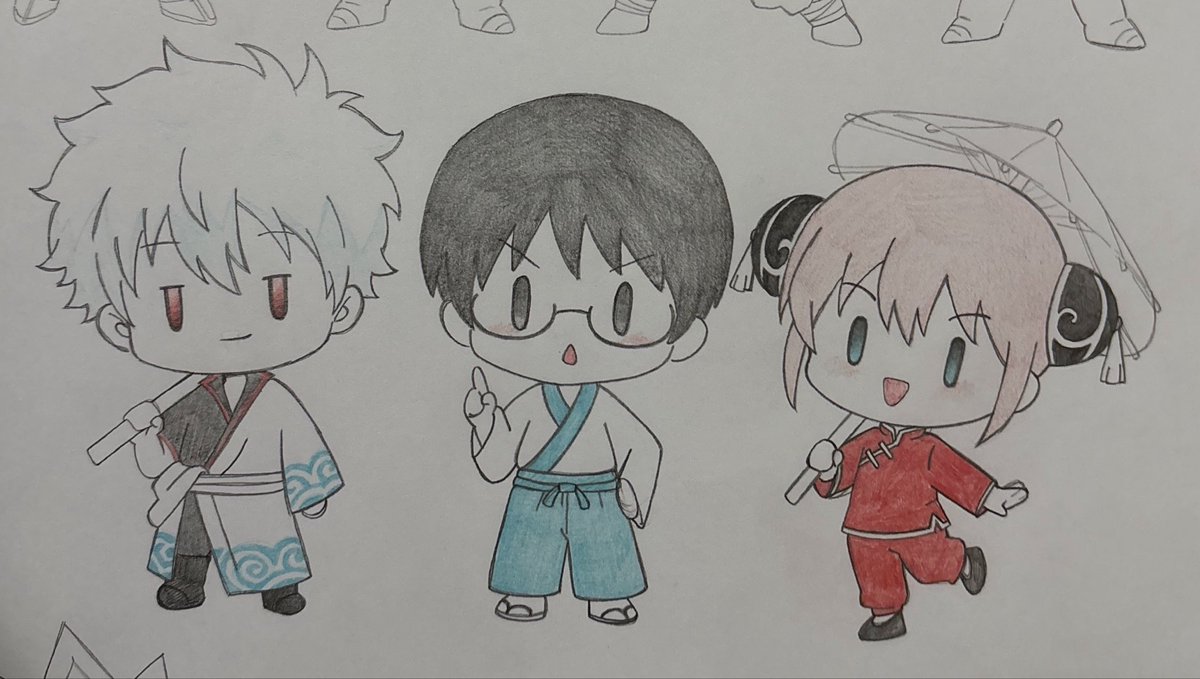 nodoare_chuu's tweet photo. 久々のアナログお絵描き楽しい… https://t.co/UlEUNfSpIA