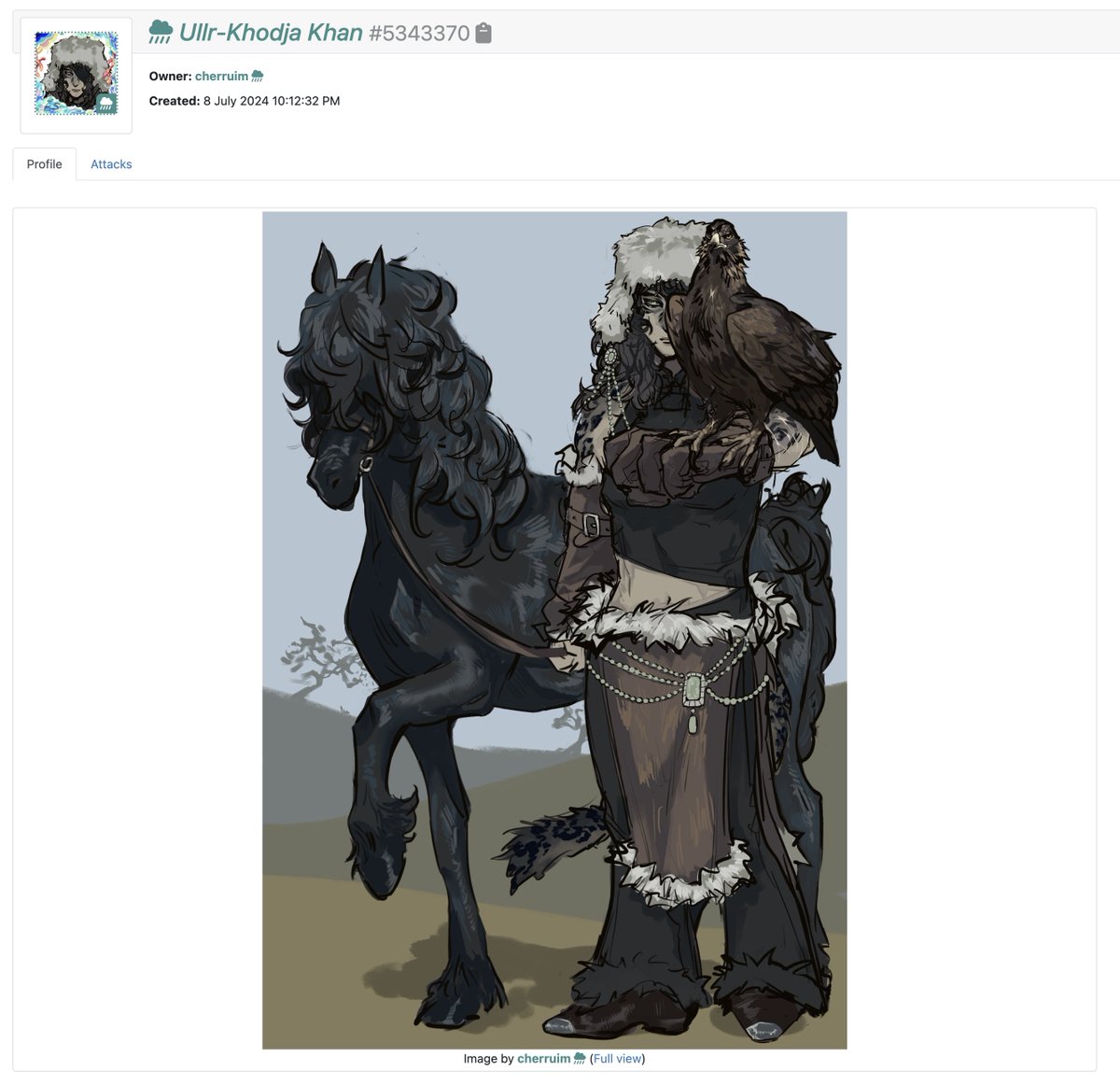 DailyMongoliaOC's tweet photo. Mongolian Original Character of The Day №11: Ullr-Khodja Khan #5343370 by @cherruim 

Short Description (from Art Fight):
✦ The character is a snow leopard from the grasslands of Hulunbuir, Inner Mongolia.
✦ Though titled as a warlord, she prefers peace.

📌 Character’s Link: https://t.co/m6q1rFK0Ws

Reminder: Please read and follow the artist's permissions and guidelines on Art Fight before attacking the character for Art Fight 2027.