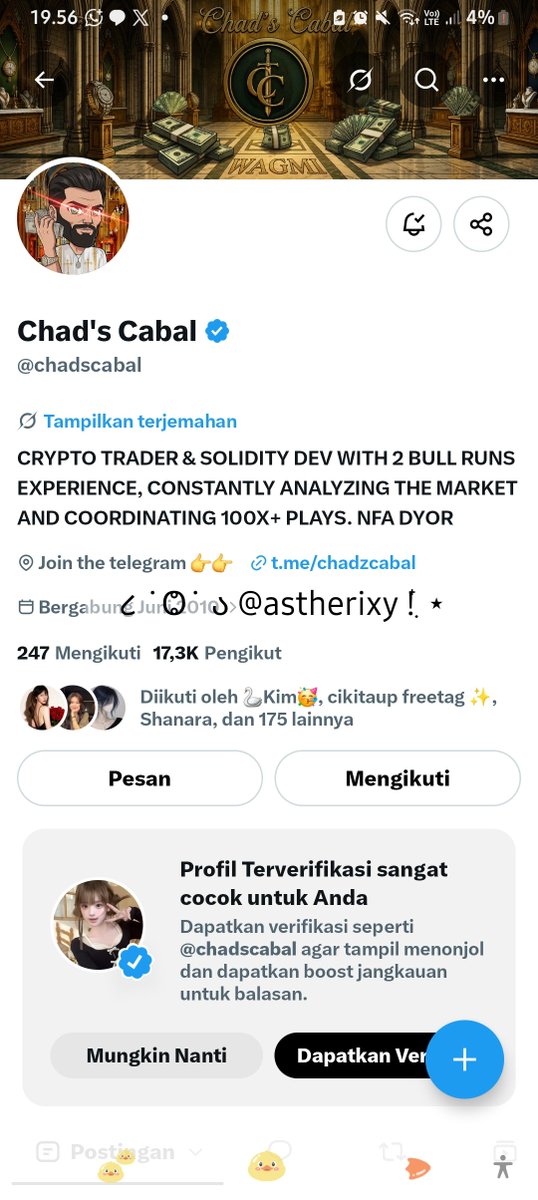 astherixy's tweet photo. @chadscabal F6Khbz2Z4kFvYA3FnUsfP6bkYxoy6vEx8CSq9ng6CMZh

Done, thanks🌟

Can those without a blue thick also have a chance to win? https://t.co/hqCmxJH2tr