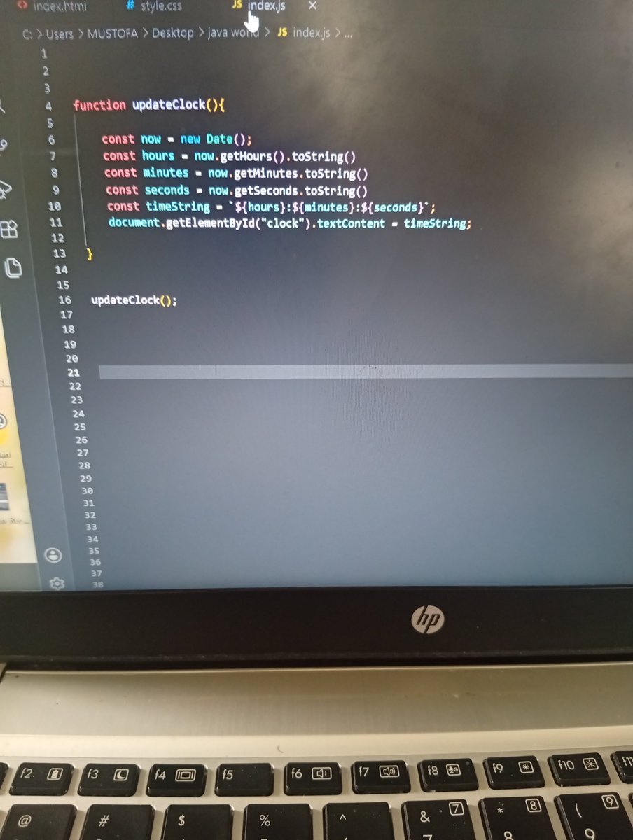 Mumi64382Mumin's tweet photo. Today I learnt how to build digital clock with html, CSS and JavaScript.
We keep going.🤩🔥 https://t.co/vDzD0gOibs