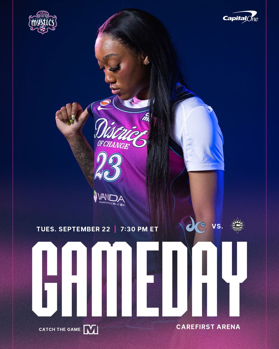 WashMystics's tweet photo. One last time vs. Connecticut 

@CapitalOne https://t.co/7YE8NO7LEU