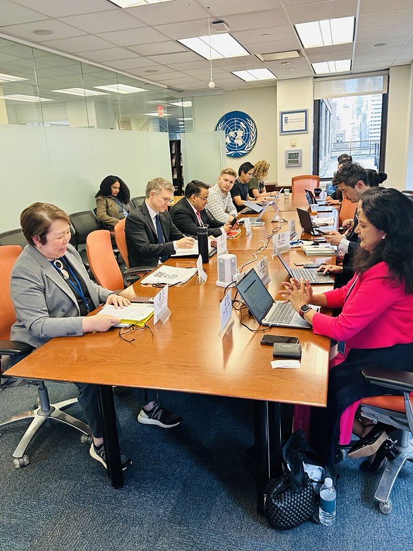 WSISprocess's tweet photo. Expectations on #UNGIS are higher than ever!

Great exchange during UNGIS session co-hosted by @ITU, @UNDP & partners at #UNGA81 on the work already underway to advance the #WSIS+20 commitments, from the Digital Financing Task Force, Multistakeholder Consultation Group, to Action Line roadmaps, indicators, and stronger coordination for implementation on the ground.

Session details : https://t.co/kCRTmSdQsP
