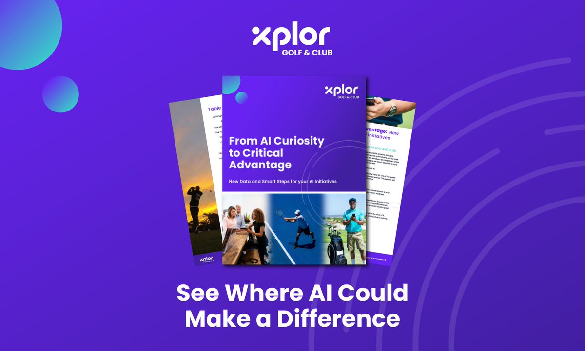 foreUP's tweet photo. AI is already changing the conversation across golf and club operations. ⛳ 

The bigger question is no longer if AI will play a role, but where it can deliver meaningful value, and how organizations can prepare for what comes next. 

Our new Xplor Golf & Club industry guide, From AI Curiosity to Critical Advantage, brings together new industry research, practical insights, and a framework for understanding where AI could have the greatest impact across golf and club operations. 

Explore what industry leaders are prioritizing, where organizations are drawing the line between AI and human decision-making, and why connected, trusted data is becoming increasingly important to AI readiness.  
 
📘 Review this guide and see where your operation stands: https://t.co/8I5rQv7S4u

#GolfOperations #GolfTechnology #FutureOfGolf #GoFutherWithforeUP