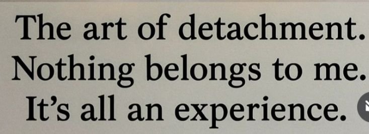 Literariium's tweet photo. the art of detachment https://t.co/DepsZFbnn0