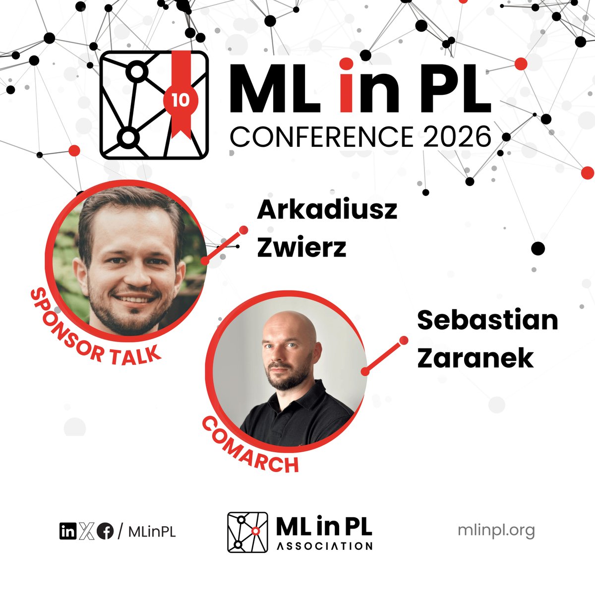 MLinPL's tweet photo. We're excited to welcome Comarch, one of our Platinum sponsors, who will be taking the stage to talk about From Anomaly Detection to Autonomous Action: Bridging ML Analytics and Agentic AI in Sovereign Telecom Networks.

Modern telecommunications networks generate billions of events daily, requiring high-precision analytics and strict data sovereignty. Machine learning forms the foundation of network operations, providing real-time time-series forecasting, anomaly detection, and root cause analysis (RCA) across fault and performance management systems. Building on these core analytical capabilities, the next evolution lies in connecting ML-driven insights with multi-agent orchestration to achieve closed-loop automation.

In this session, we'll present the architecture of the Comarch OSS AI/ML Platform—a hybrid, sovereign ecosystem designed to bridge predictive ML with agentic AI. We'll discuss how production ML pipelines generate the critical operational triggers that feed directly into multi-agent workflows. Using standardized context sharing via the Model Context Protocol (MCP), AI agents interpret ML outputs, reason over network topology, and safely orchestrate remediation paths. Join us to explore how combining deterministic ML precision with agentic AI reasoning establishes a practical foundation for autonomous telecom operations.

The talk will be presented by Arkadiusz Zwierz, Head of the R&D Department at Comarch, alongside Sebastian Zaranek, Software Developer and Architect at Comarch.

Don't miss this deep dive into the future of autonomous telecom networks—see you there!