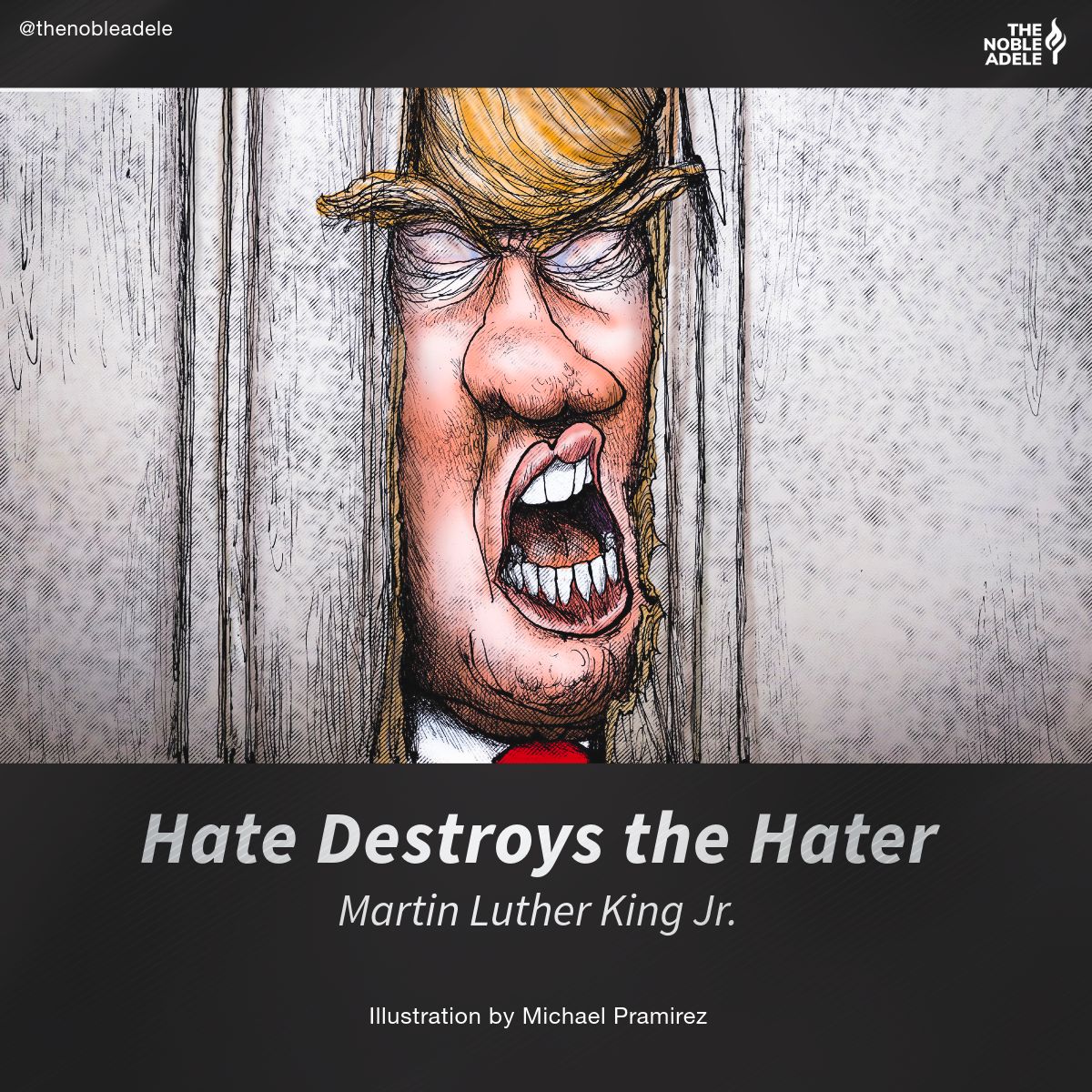 thenobleadele's tweet photo. Anger isn't leadership.
Division isn't strength.
Trump was never the solution.
#VoteOutTheGOP #VoteBlue https://t.co/cjuXOm5dRC