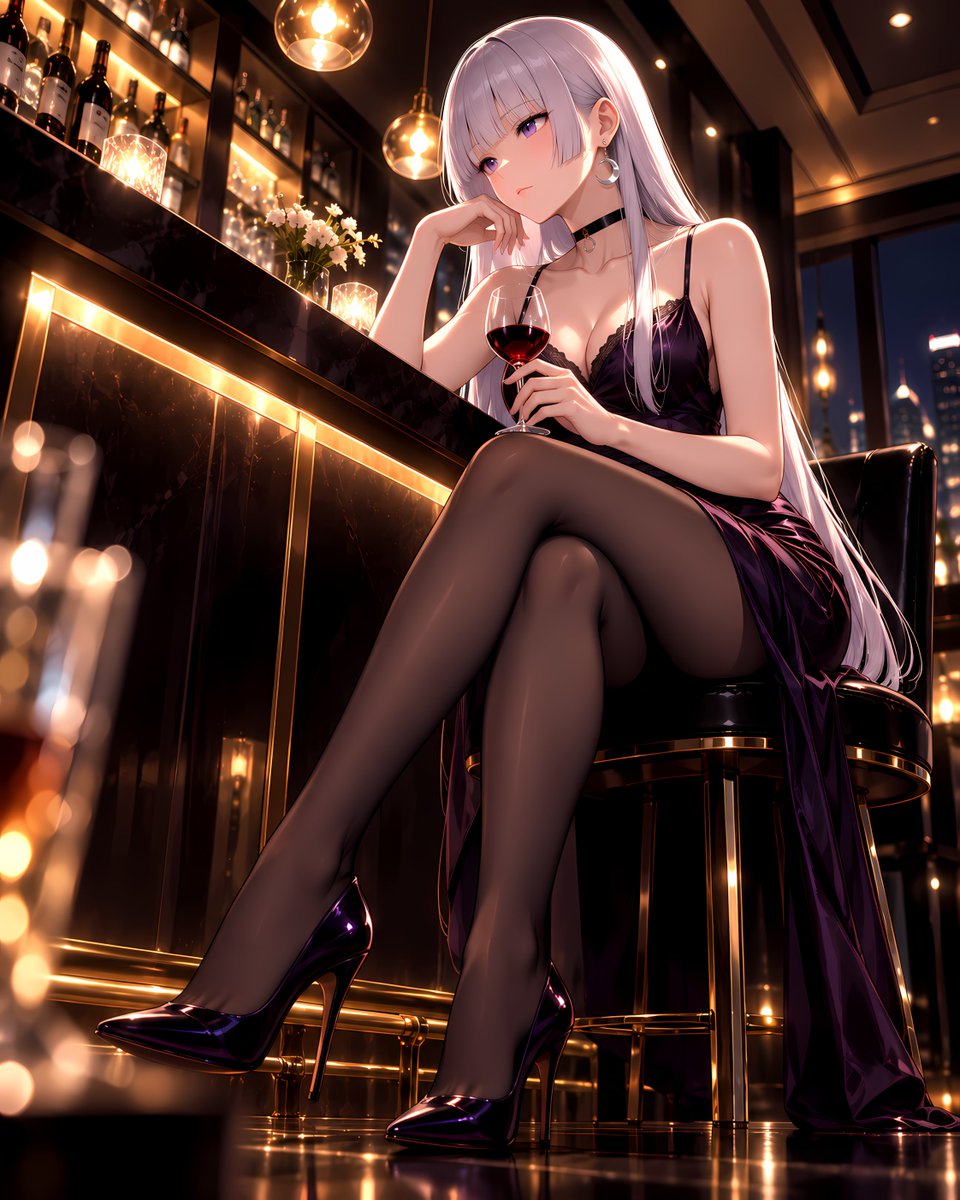 mizukami_ruka's tweet photo. お気に入りのバーで物思いに耽る。

#おヒールの時間 👠 
#officelady https://t.co/2C00v3szwk