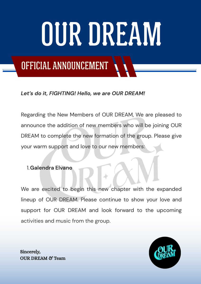 OURDREAM_twt's tweet photo. ⠀ㅤ
ㅤ
⠀ ⠀ ⠀ ⠀ ⠀ ⠀ ⠀ 𝐎𝐔𝐑 𝐃𝐑𝐄𝐀𝐌 
⠀ ⠀ ⠀OFFICIAL ANNOUNCEMENT 📄
        ㅤㅤ📆September 22th, 2026
ㅤㅤ
ㅤㅤ https://t.co/QNSweBaX5Y