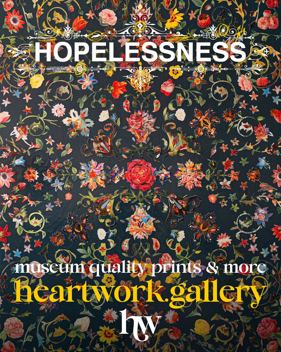 HRTWRKGallery's tweet photo. David Crunelle "Hopelessness"
♡ https://t.co/DBvc2xD2CP

David Crunelle's Hopelessness series transforms discarded images and forgotten relics into intricate visual quilts, preserving fragments of beauty from a disappearing world. Select works now available in print form. https://t.co/kTf4iQ8zlS