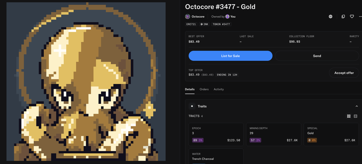 uro9181's tweet photo. @octocore_ink i just minted the Gold Octo https://t.co/dEJAbjN0Xi