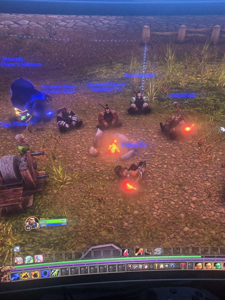Daku_TTV's tweet photo. Relaxing feeling to sit around campfire for 1min to get buff and people start to talk about how the class feels and what they're thinking of the beta. Hot take but I have a feeling these cozy fires won't last forever.  #wowforever #worldofwarcraft https://t.co/5NHzsuk074