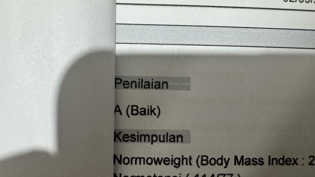 themonolykos's tweet photo. Apparently, adulthood is just replacing ‘Rapor’ with medical check-up reports. Back then I was worried about failing math, now I’m worried about failing my blood test lol

Also, consider this your reminder to get an MCU at least once a year, especially once you’re in your 30s. https://t.co/kUnqOAu94c