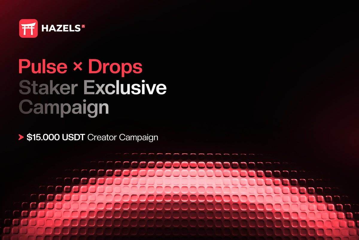 0xhazels's tweet photo. 1/3 🧵

New Staker Exclusive & Creator Campaign Coming to Pulse x Drops: 

→ Our first Staker Campaign is coming to Drops, where every active Hazels NFT staker will receive Free Mint access.

→ The same project will also launch a $15,000 USDT creator campaign on Pulse on October 1, running for 15 days.

→ Every active staker gets Free Mint access, regardless of Public or GTD pricing.