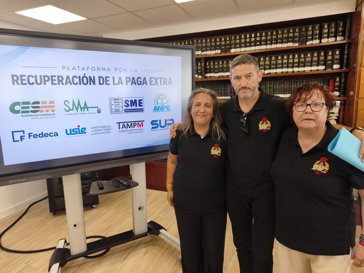 tu_abandono's tweet photo. #ComunicaciónOficial | Celebrada ayer en Madrid importante Rueda de Prensa de la Plataforma intersindical “POR LA RECUPERACIÓN DE LA PAGA EXTRAORDINARIA” de los Empleados Públicos.

👉🏼 #TAMPM forma un frente sindical junto a CESM, SMA, SME, FEDECA, USIE, ANPE y SUP para defender con firmeza nuestros derechos.
💰 Exigimos la recuperación íntegra de las pagas extra, recortadas desde el año 2010 a 2,9 millones de empleados públicos.
🛑 Es inaceptable que una medida "temporal" por la crisis se perpetúe más de una década, costándonos una enorme pérdida acumulada de poder adquisitivo.
📅 Próximas acciones: Vamos a solicitar reuniones inmediatas con los ministerios implicados y grupos del Congreso y el Senado.
📢 Ya estamos preparando movilizaciones conjuntas. Exigimos la devolución de lo que nos corresponde y el fin de este recorte permanente.

Tu Abandono Me Puede Matar, Somos la #Resistencia‼️