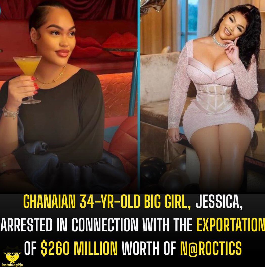 instablog9ja's tweet photo. Ghanaian 34-yr-old big girl, Jessica, arrested in connection with the exportation of $260 million worth of n@roctics

A 34-year-old Ghanaian beautician, Jessica Hartog, has been arraigned before the High Court in Accra over her involvement in the exportation of approximately four tonnes of suspected n+roctics from Ghana to France.

Hartog, who owns Euros Spa in East Legon, is one of four suspects facing charges in connection with the shipment. The others are businessman Desmond Koranteng Curiel, also known as Paul Kweku Yeboah or Biggs Musah Attah, aka Kromo and Kweku Otchere.

The case came to light after French authorities intercepted a 40 foot container at Dunkirk in September 2026. The container, shipped from Ghana, was declared to contain plastic waste, but prohibited substances were discovered concealed inside. The shipment is estimated to have a street value of about US$260 million.

Following the interception, Ghana’s Narcotics Control Commission (NACOC) launched an investigation into individuals linked to the consignment.

Hartog and Curiel were arrested by NACOC officers at Ashaley Botwe on September 12, while Otchere was apprehended at his East Legon residence the same day. Prosecutors told the court that Attah later turned himself in at NACOC headquarters on September 14.

Searches conducted in connection with the arrests led to the recovery of three f+rearms, ammunition, four luxury vehicles, passports and various sums of money.

Hartog, identified in court as Curiel’s fiancée, told investigators that she was unaware of the nature or specifics of his business dealings.

All four accused persons pleaded not guilty to the charges.

The High Court subsequently remanded them into lawful custody pending further proceedings, with the case adjourned until October 13, 2026.

A fifth suspect, Dutch national Jos Leijdekkers, also known as Bolle Jos, is reportedly still at large.
