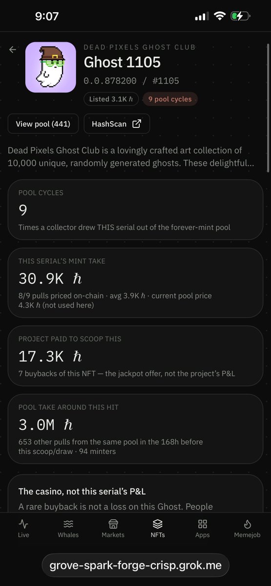 TheBooFinder's tweet photo. @Will_DPGC @deadpixels_club Here is an example
Of an nft that has been cycled through the forever mint. https://t.co/P0aIPJ2TY5