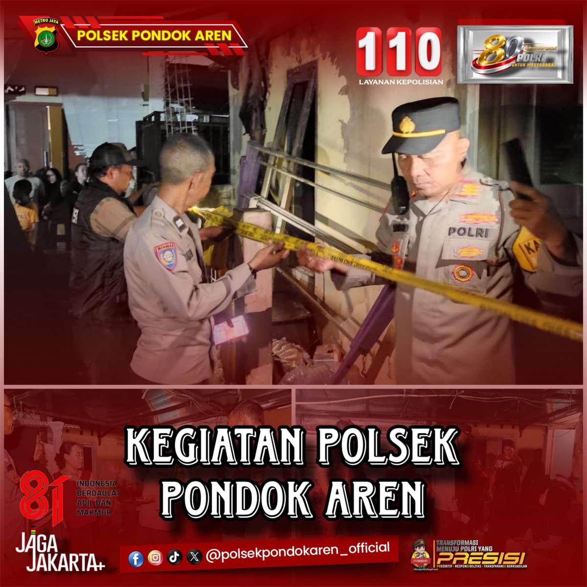 Aren_Sector's tweet photo. Polsek Pondok aren melaksanakan Cek dan Olah TKP pada lokasi Kebakaran Bangunan yang beralamat di Pondok serut 3 Pondok kacang barat Pondok aren Tangerang selatan.

#PolsekPondokAren 
#LayananPolisi110 https://t.co/1Hb7QOSJUu