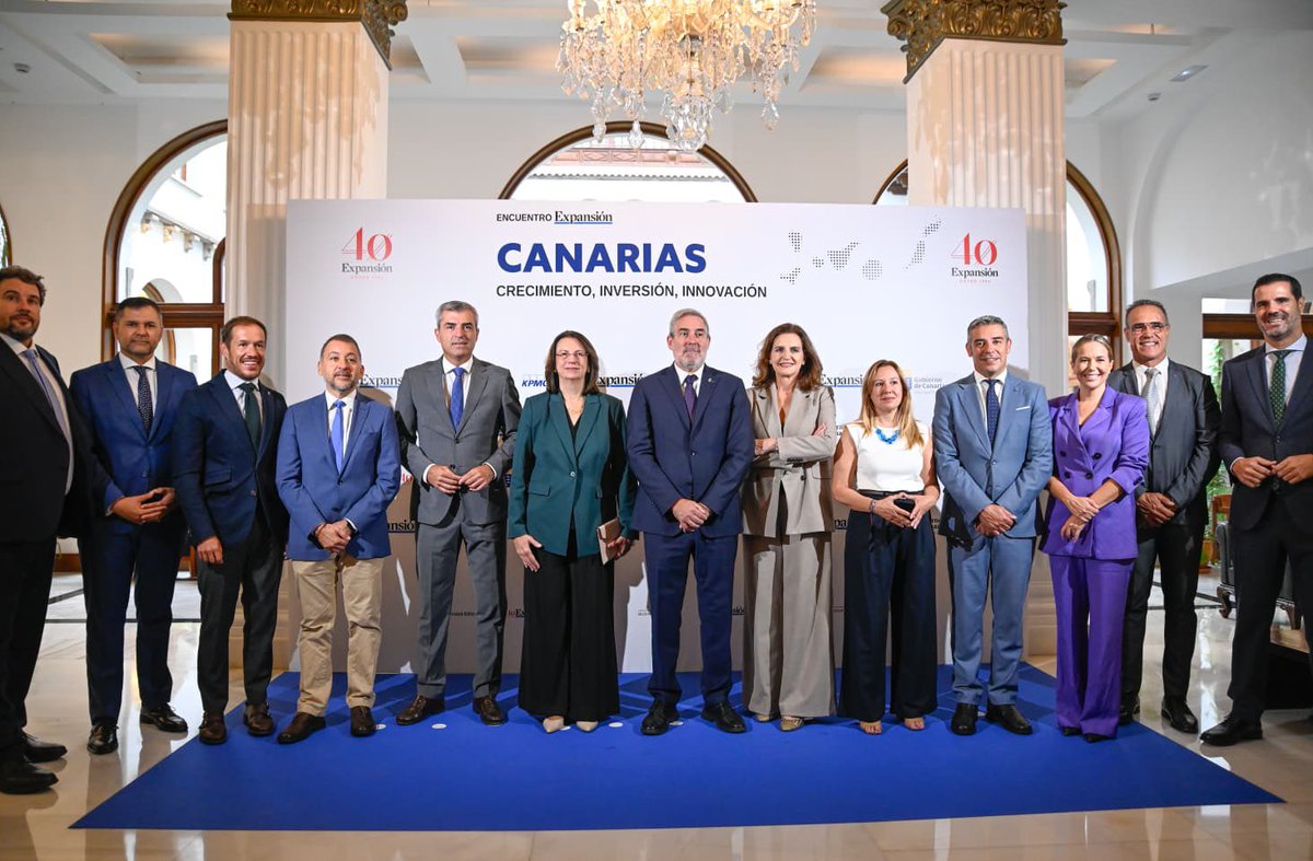 MDominguez_Glez's tweet photo. Este martes he tenido la oportunidad de participar en el foro por el 40º Aniversario de @expansioncom “Canarias. Crecimiento, inversión, innovación”.

Un encuentro para compartir ideas, reflexionar sobre los retos del presente y, sobre todo, seguir poniendo en valor el diálogo y la colaboración para afrontar el futuro.