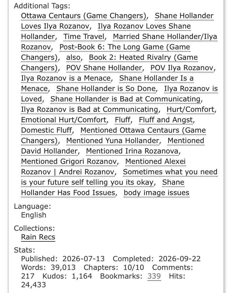 uhbucky's tweet photo. I am such a sucker for past and future selves meeting I loved this fic so much I really recommend it https://t.co/0KZtDbbpHa https://t.co/WmtEK2oTwV