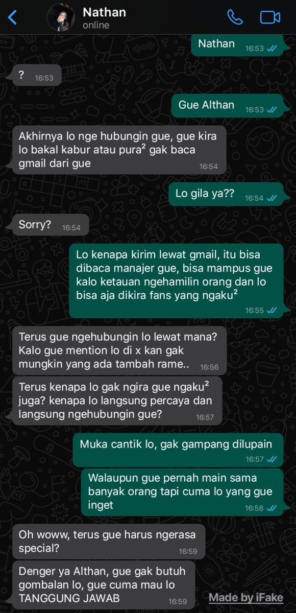 itsmenadia31's tweet photo. Nomin few tweets au.

— Althan x Nathan 

Muka cantik lo, gak gampang dilupain -Althan

Siapa juga yang mau nikah sama lo  ALTHAN JELEK -Nathan https://t.co/F1S1JP9PQ3