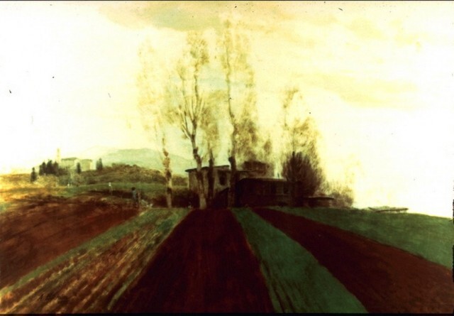 ArnoldBocklin's tweet photo. Arable land corridors in the early spring. #artbots #bocklin https://t.co/2kS4jzA3IS