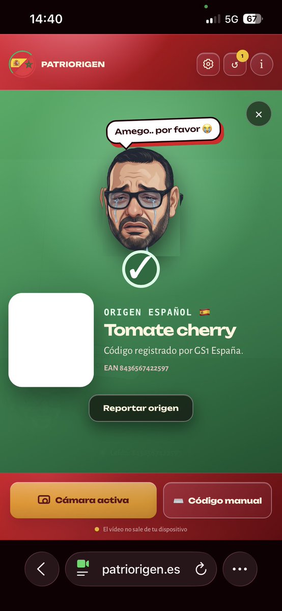 EmilioMontilla_'s tweet photo. Había dejado de comprar los tomates cherry en @Mercadona porque su origen era de Marruecos, pero mi sorpresa hoy ha sido mayúscula cuando he visto que su origen era de España.

Otro producto más que conseguimos que deje de vendernos el sátrapa de Mohamed VI. 

Cuando los españoles nos unimos somos capaces de grandes cosas 😌.