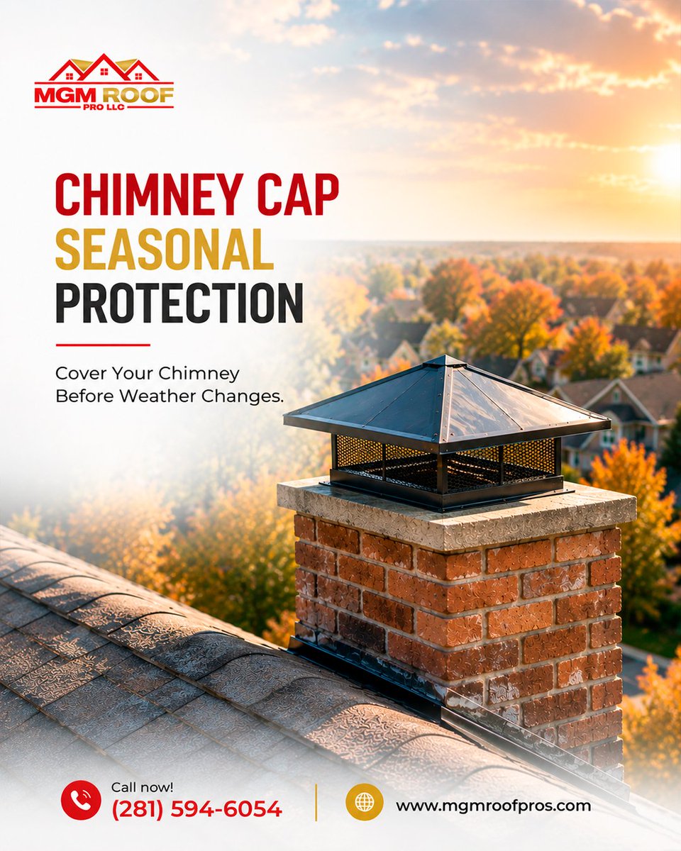 MGMRoofPro's tweet photo. Chimney Cap Seasonal Protection ๐งฑ
๐ A secure chimney cap helps block rain, debris, and pests while protecting your chimney through changing seasons. ๐
๐ https://t.co/xklCCP8P54
๐ฑ(281) 594-6054. Mention you saw us online!
#ChimneyCap #SeasonalProtection https://t.co/bT46F63CLB