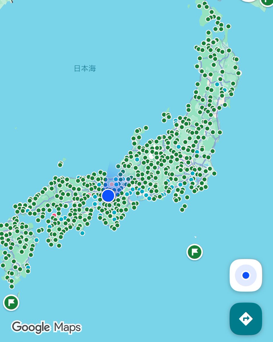 kaido_travel's tweet photo. 旅行オタクあるある
Googleマップの行ってみたい場所のピンの数が異常 https://t.co/eY3wrlsr6V