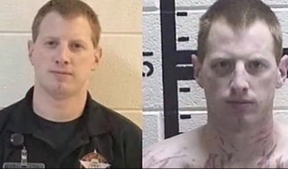 Wyd_eshuu's tweet photo. North Georgia detention officer arrested on rape charges and police say the scratch marks you see in his mug shot are from the victim fighting back. https://t.co/4gdbSvRDk6