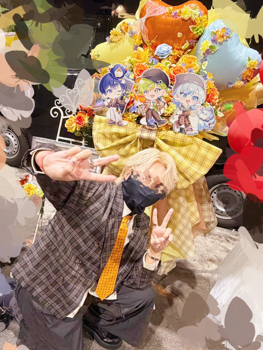 0RaNge117's tweet photo. フラスタと写真取った🤳🏻💐

#きゅきゅらいぶABC https://t.co/yccFV9qyTs