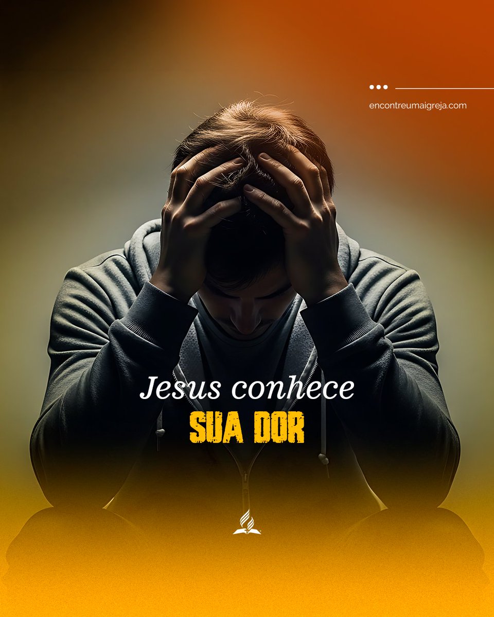 AdventistasSP's tweet photo. Há dores que ninguém vê, mas Jesus conhece todas elas. 🤍 Ele vê suas lágrimas, entende seus silêncios e permanece perto quando o coração está ferido.📖 “Perto está o Senhor dos que têm o coração quebrantado.” — Salmo 34:18

#adventistassp 
#adventistasemsaopaulo #fe #Jesus https://t.co/Hnz2RgxhrU