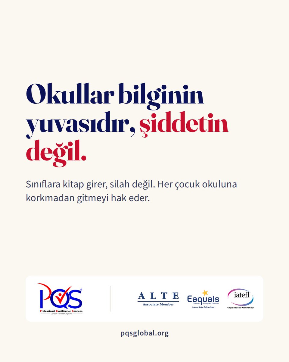 Fatihceylan1111's tweet photo. Okullar bilginin yuvasıdır, şiddetin değil. Her çocuk okuluna korkmadan gitmeyi hak eder. 📚

#OkulGüvenliği #ŞiddeteHayır #PQSGlobal https://t.co/t72OCQADQj