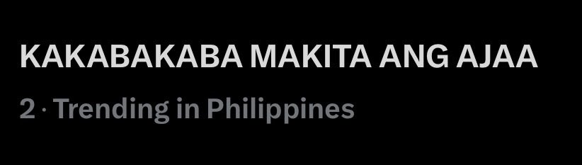 haniesofc's tweet photo. [📣] TOP 2

AJAA’s concept photo tags reached #2 on the trending list because of you, Hanies! ⭐️

We’re always grateful for your love and support 🥹🫶🏻

KAKABAKABA MAKITA ANG AJAA
#KAKABAKABA #4ÜS 
#AJAA @AJAAofc https://t.co/cZzBoBHyZ5