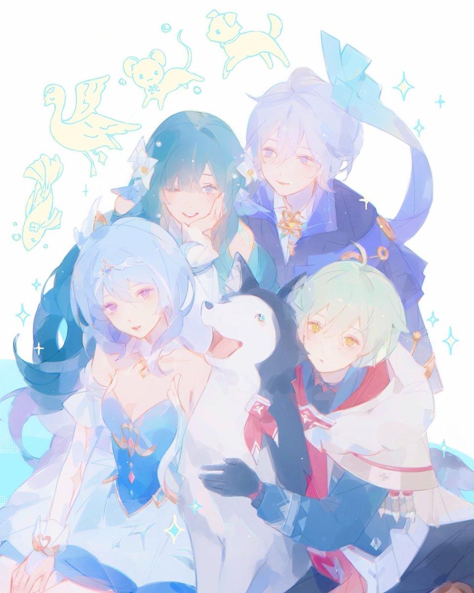yumberris's tweet photo. snezhnaya friends 😀 #vodyanitsa #mitya #odette #alyosha https://t.co/gl32UFXVMp