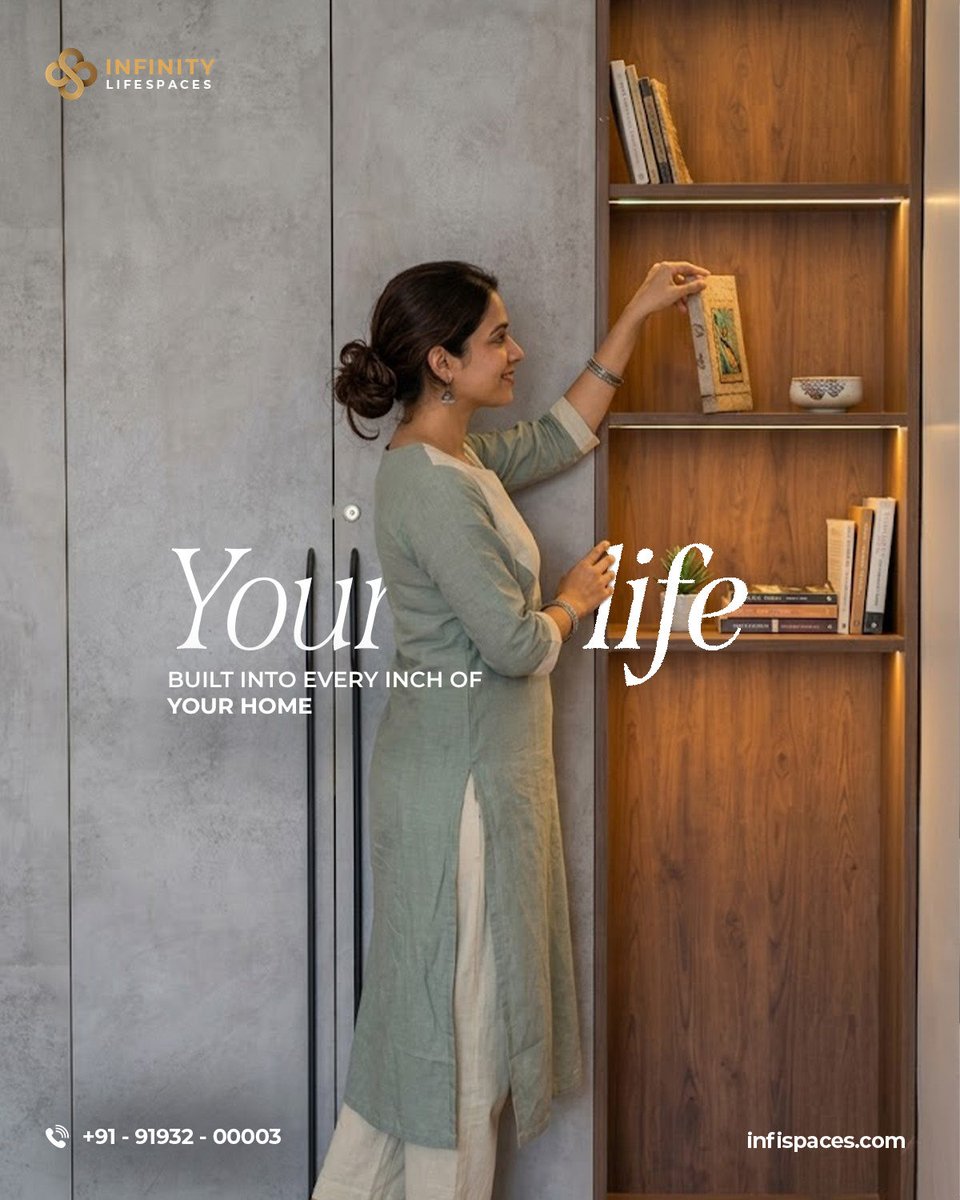 ILifespace's tweet photo. Every material chosen, every layout decided, every inch built for you, your habits, your taste and your everyday life.

#InfinityLifespaces #Gurugram #DelhiNCR                 
[ Interior Design, Home Design, Design Inspiration, Modern Interiors, Bespoke Design, Design Process] https://t.co/2Nf7DHX959
