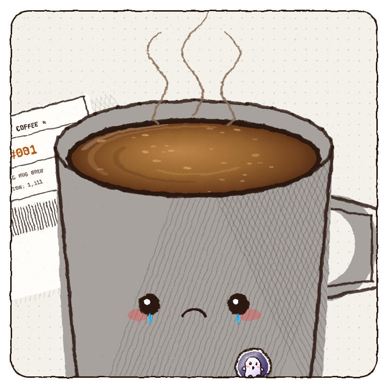 xproofofcoffee's tweet photo. 6 hours in and the whitelist is an absolute ghost town. My coffee mug is sitting here cooling off wondering where everyone is.

It’s a free mint.

Drop your address on the pinned post so this cup doesn't go cold for nothing. https://t.co/FKSa63hZya