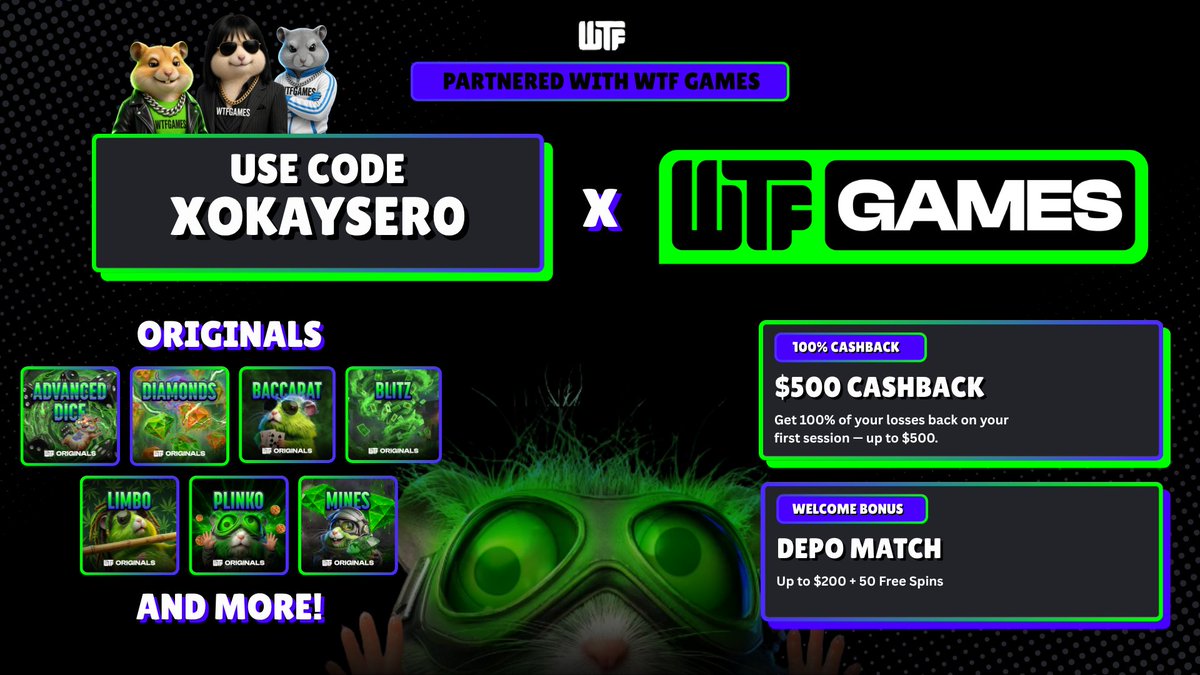xokayser0's tweet photo. Officially partnered with @PLAYWTFGAMES to celebrate join giveaway below 

$150 Giveaway: 3 winners x $50 each 💸

How to enter:

-Sign up https://t.co/k17JqFX03p
-Use code: xokayser0
-RT, Tag 2 friends

Drop screenshot proof below 📸 https://t.co/KRzg7wNQ7l