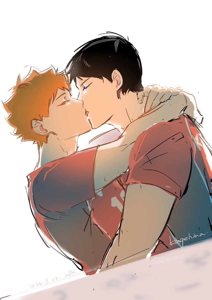 Lusu0809's tweet photo. #kagehina https://t.co/by5UqHW0vL